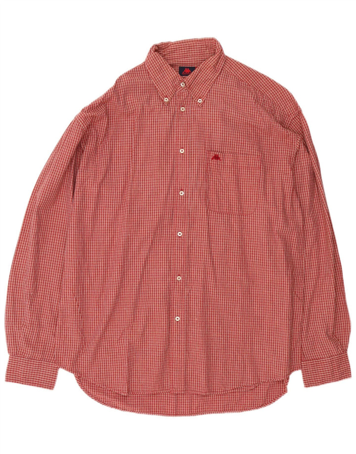 Kappa Chemise Homme XL Rouge Carreaux Coton