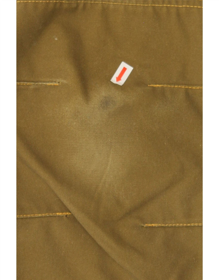 VINTAGE Mens Straight Cargo Trousers Small W32 L26 Khaki Polyester Vintage Vintage and Second-Hand Vintage from Messina Hembry 