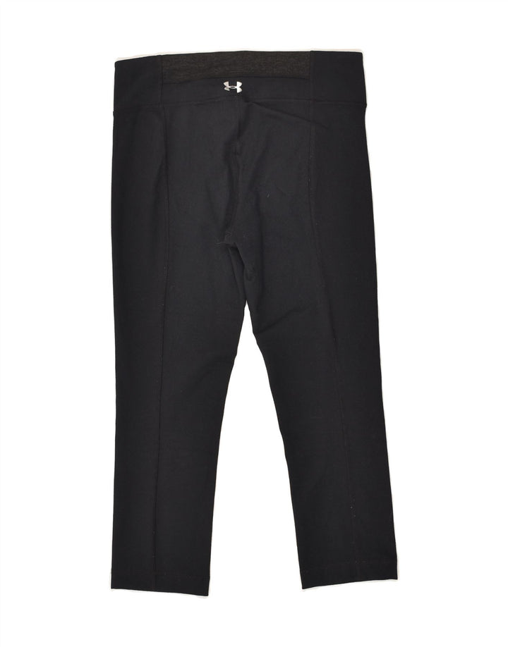 UNDER ARMOUR Womens Capri Leggings UK 8 Small Black | Vintage Under Armour | Thrift | Second-Hand Under Armour | Used Clothing | Messina Hembry 