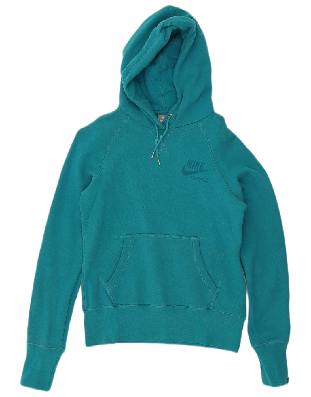 Nike Pull à capuche pour femme UK 12 Bleu moyen Coton