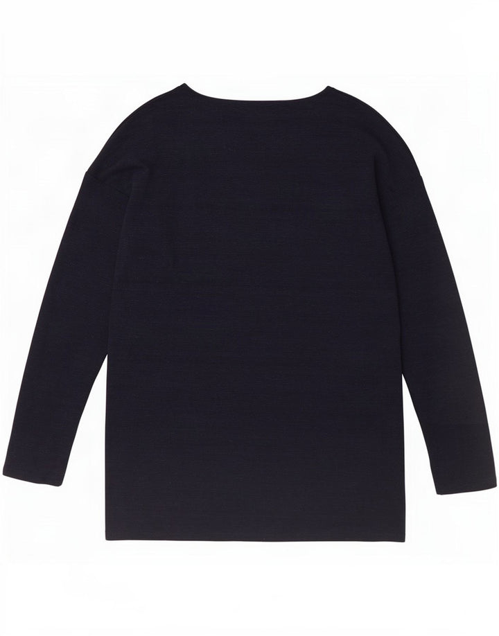 Marks & Spencer Haut à manches longues pour femme UK 44 Large Bleu marine Polyester