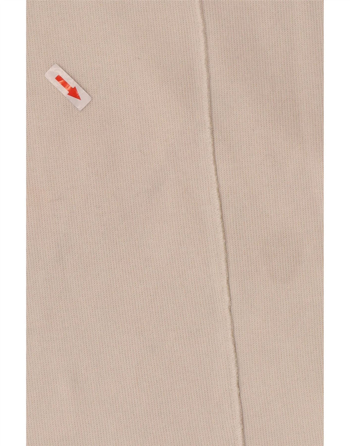 Zara Femme Top Manches Longues UK 14 Moyen Blanc Coton