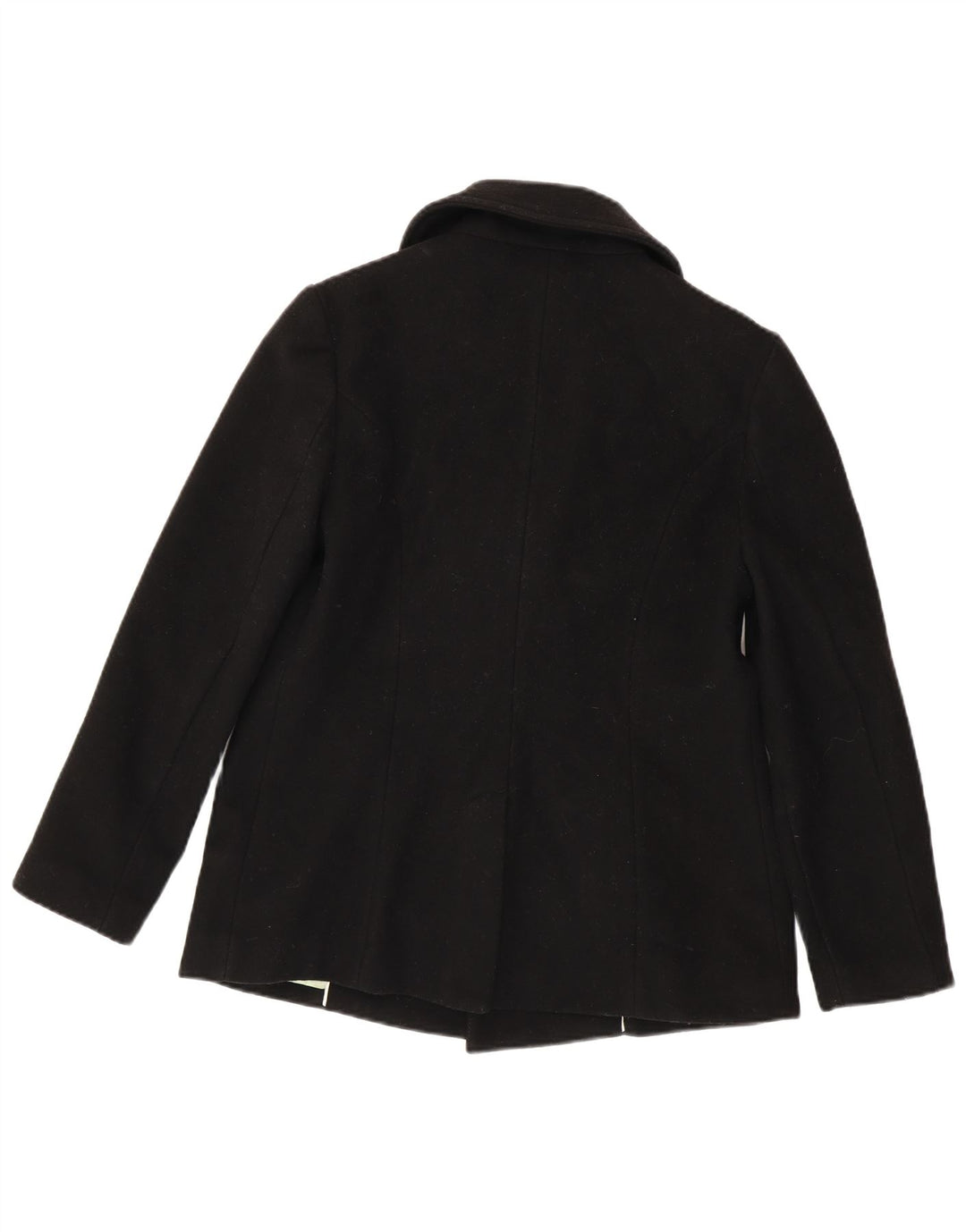 Gap Caban Femme UK 14 Laine Vierge Noire Moyenne