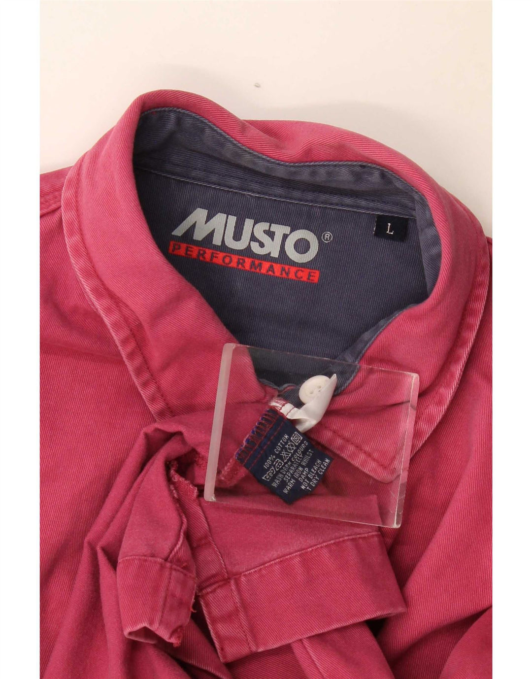 Musto Chemise pull homme grand coton rayé rouge