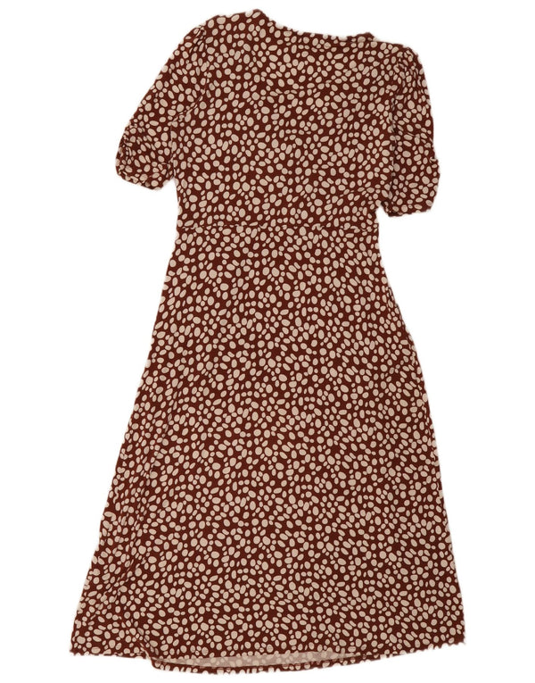Robe longue Boden pour femme UK 42 Marron moyen à pois