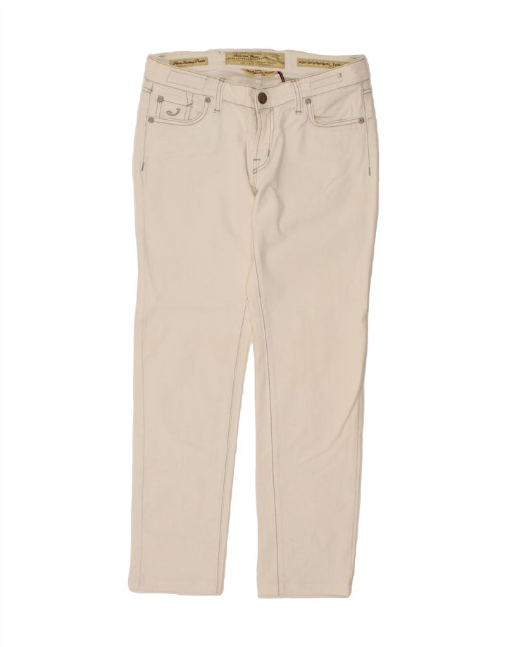 JACOB COHEN Womens Straight Jeans W32 L28  White Cotton Vintage Jacob Cohen and Second-Hand Jacob Cohen from Messina Hembry 