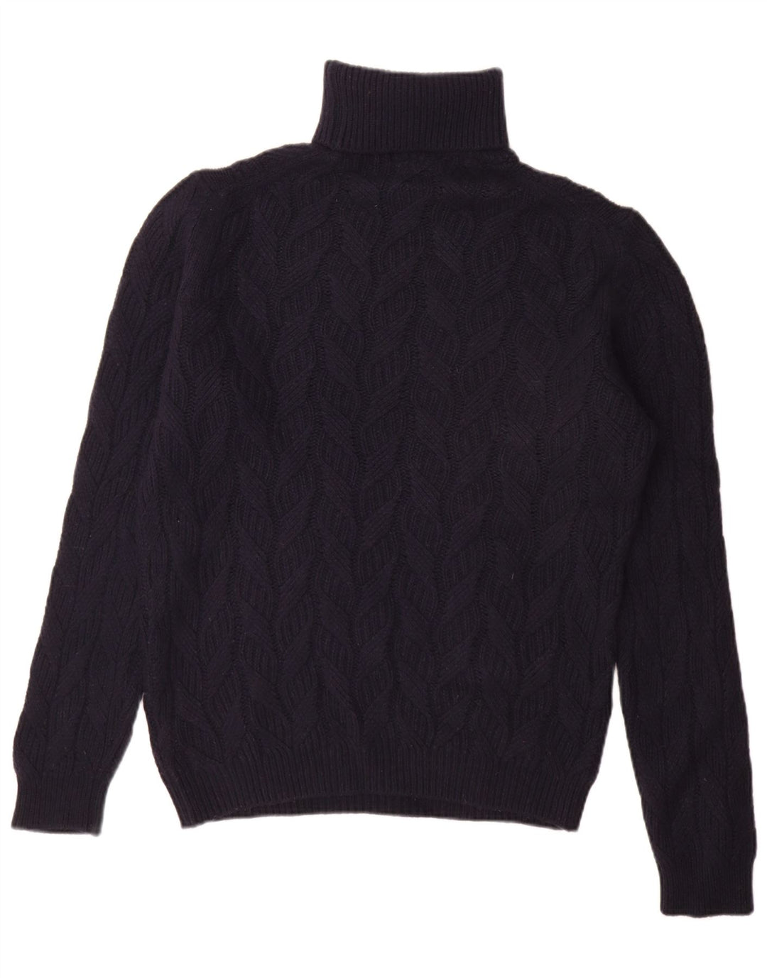 Massimo Dutti Pull col roulé pour homme en laine bleu marine Taille L