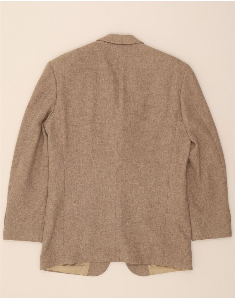 HUGO BOSS Mens 3 Button Blazer Jacket Size 94 Medium Beige Virgin Wool Vintage Hugo Boss and Second-Hand Hugo Boss from Messina Hembry 