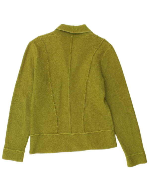 Hobbs Veste blazer à 4 boutons pour femme UK 10 Petite laine mérinos verte