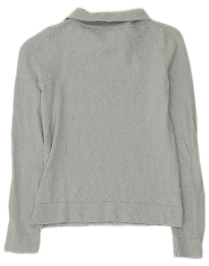 Hobbs Pull court à col roulé pour femme UK 4 XS Bleu laine