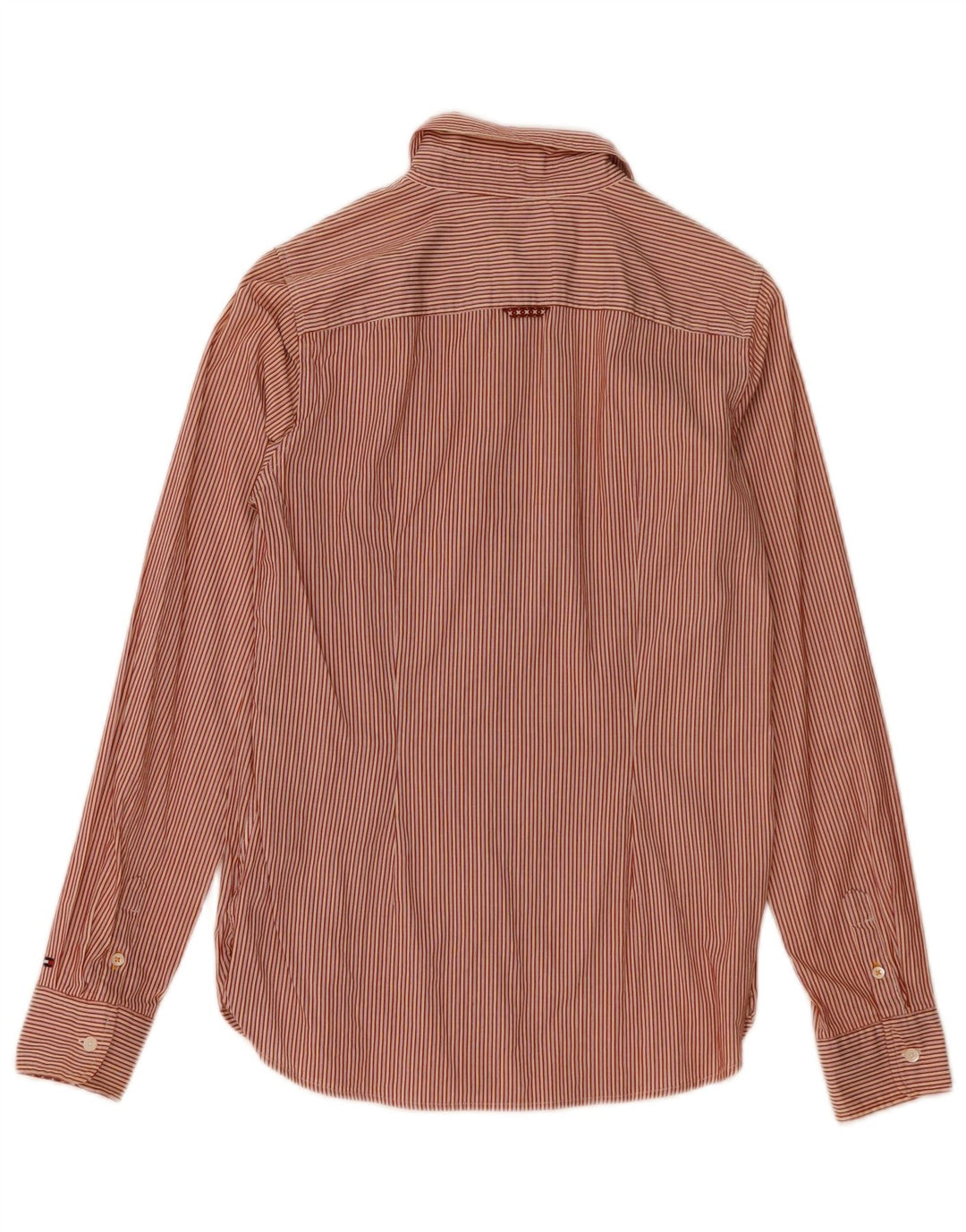 Tommy Hilfiger Chemise Femme US 6 Coton Rayé Rouge Moyen