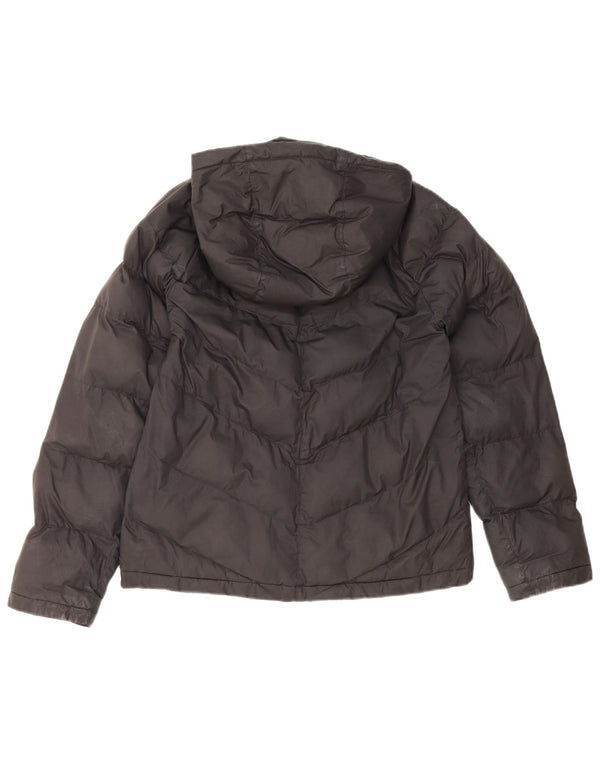 Nike Veste matelassée à capuche pour garçon 12-13 ans Large Noir Polyester