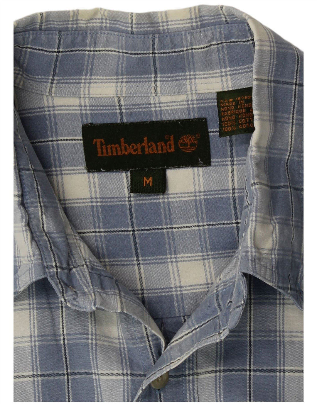 Timberland Chemise Homme Bleu Moyen Carreaux Coton