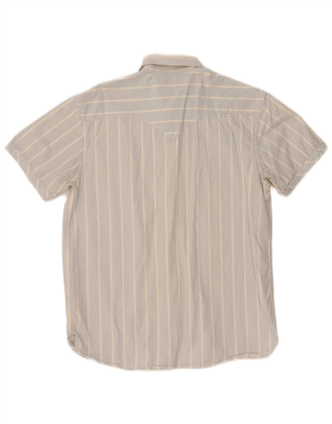 Levi's Chemise à Manches Courtes Homme Bleu Moyen Rayé Coton