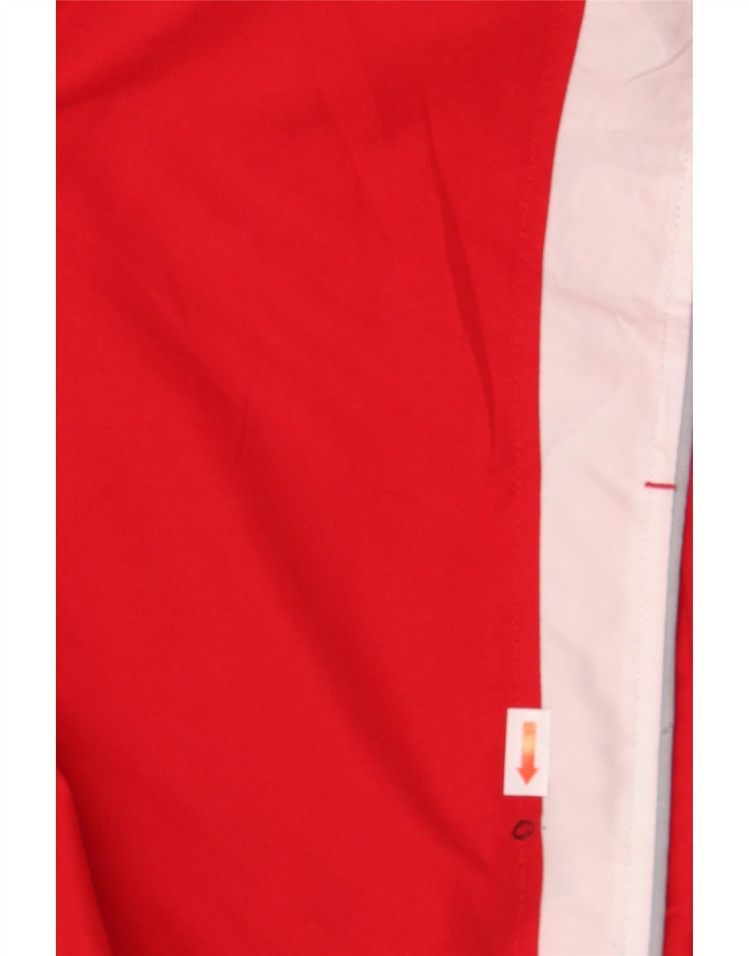 ASICS Mens Tracksuit Top Jacket XL Red Colourblock Polyester