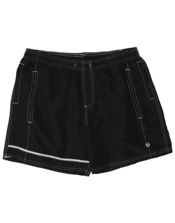 Sergio Tacchini Short de Bain Homme 2XL Noir Polyester