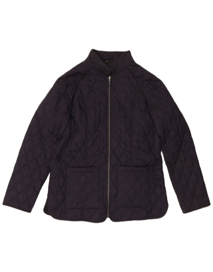 BARBOUR Veste matelassée pour femme UK 14 Large Bleu Marine Polyamide