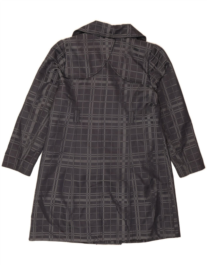 MOSSIMO Womens Overcoat UK 16 Large Grey Check Polyester Vintage Mossimo and Second-Hand Mossimo from Messina Hembry 
