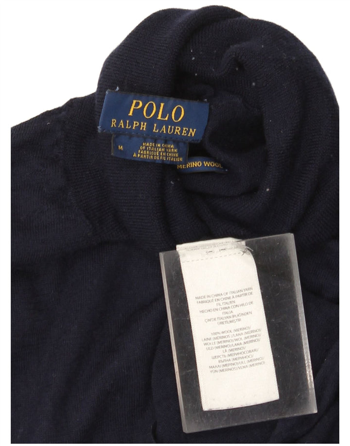 Polo Ralph Lauren Pull Col Roulé Homme Bleu Marine Moyen Laine
