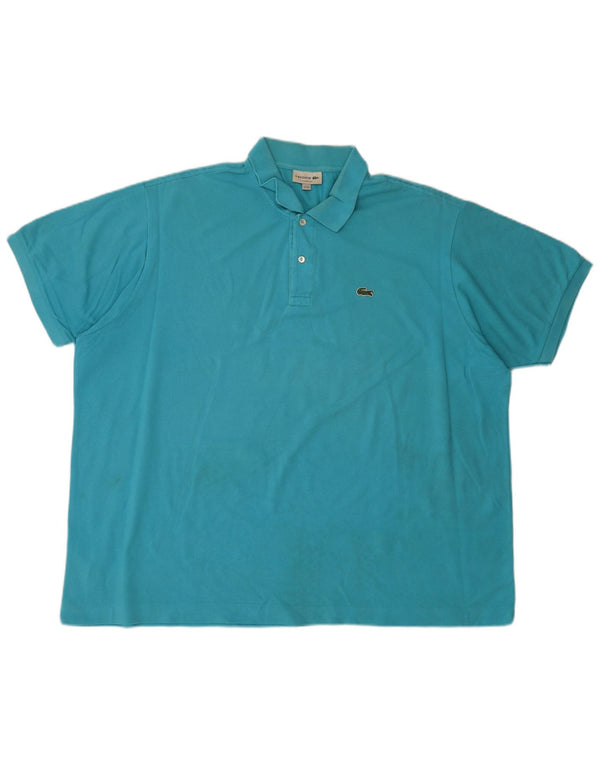 Lacoste Polo coupe classique pour homme Taille 10 5XL Bleu Coton