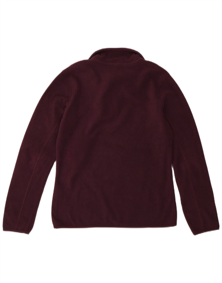 Carrera Pull polaire à col zippé pour femme UK 14 Medium Maroon Polyester