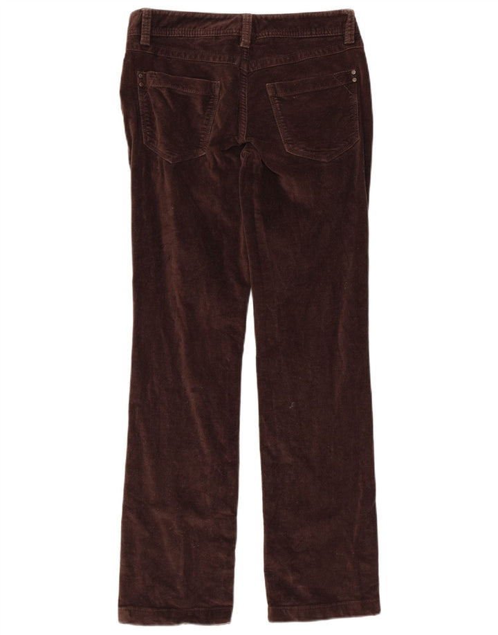 MASSIMO DUTTI Pantalon décontracté droit pour femme W26 L29 Marron