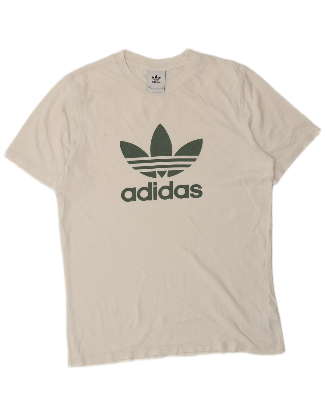 Adidas T-shirt graphique pour homme en coton blanc moyen