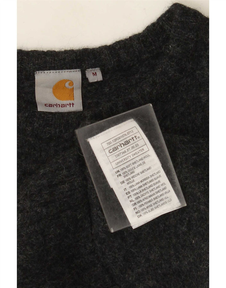 Carhartt Pull à col rond pour garçon 7-8 ans Laine gris moyen