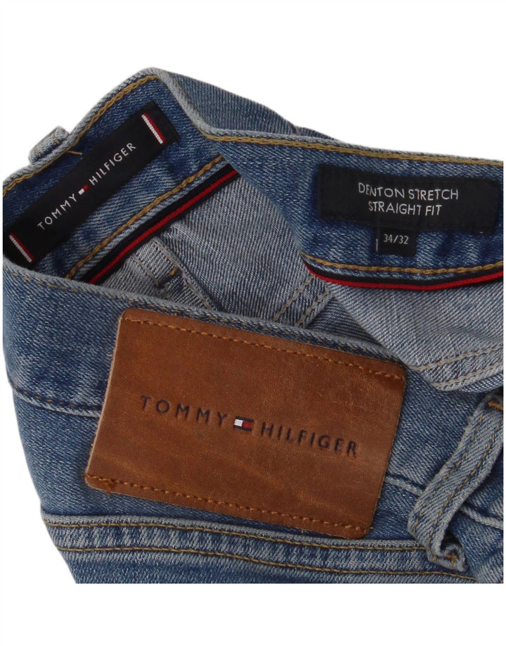 Tommy Hilfiger Jean Droit Denton Homme W34 L32 Bleu