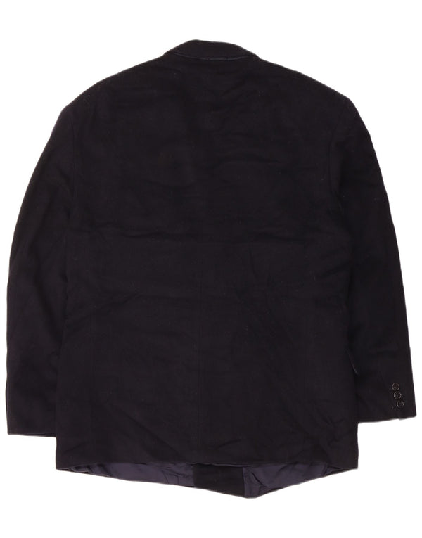 Hugo Boss Veste blazer à double boutonnage pour homme EU 48 Bleu marine moyen Laine