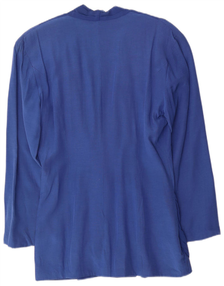 Zoe Femme Blazer Croisé Veste IT 42 Bleu Moyen Viscose