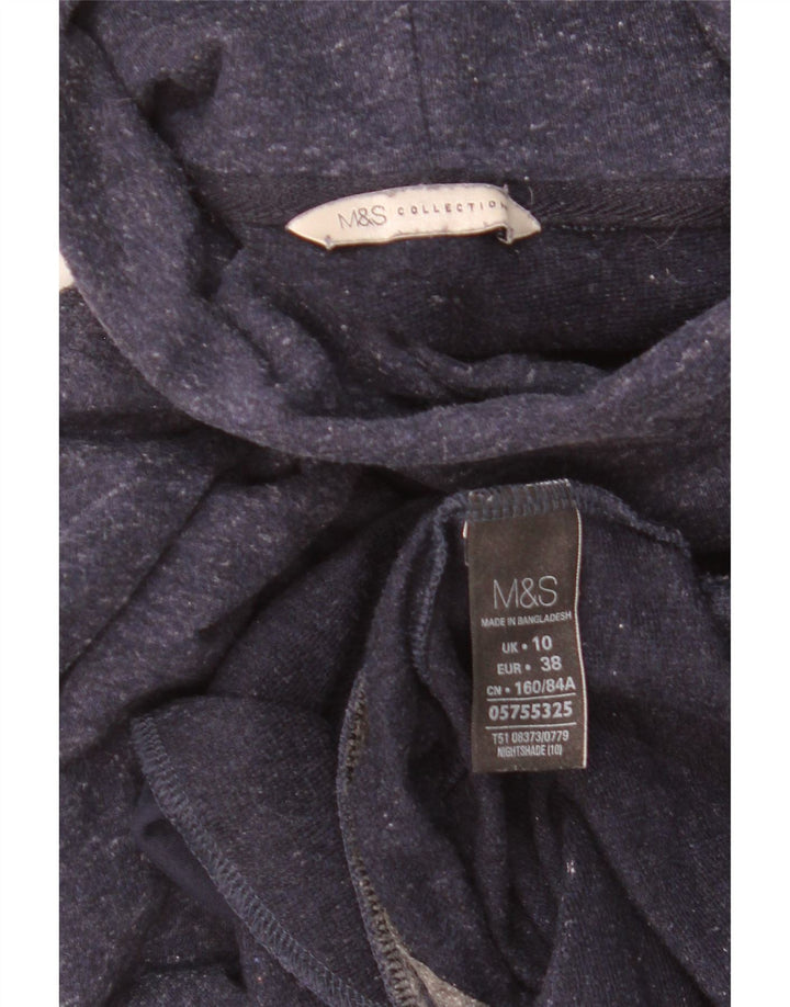 Marks & Spencer Sweat-shirt pour femme UK 10 Small Bleu marine moucheté