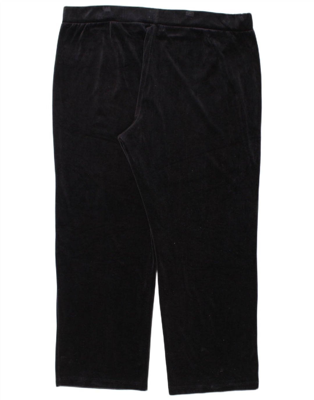 RALPH LAUREN Pantalon de survêtement en velours pour femme UK 22 3XL Coton noir