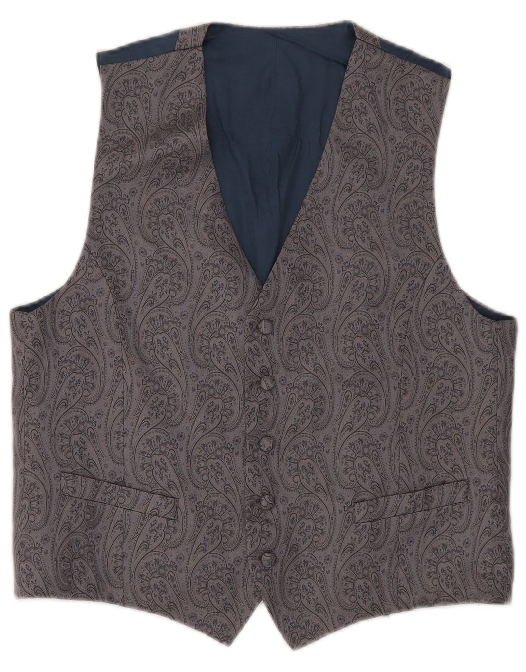 gilet homme vintage petit gris Paisley