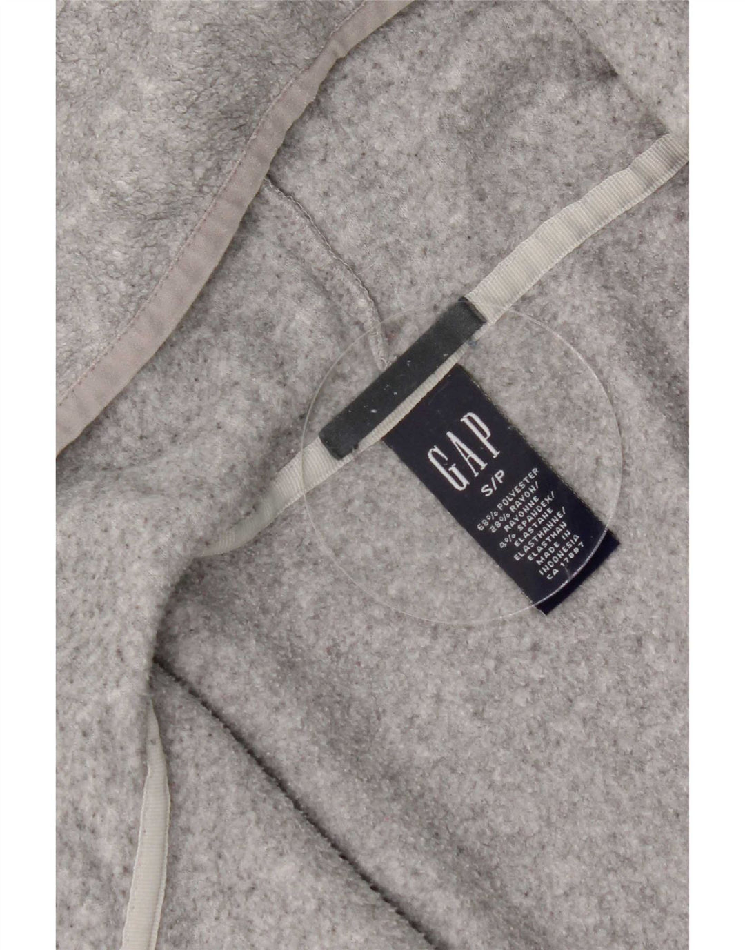 Gap Veste polaire surdimensionnée à capuche pour femme UK 10 Small Gris Polyester