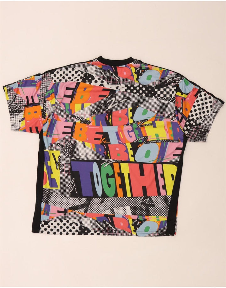 Adidas Homme Graphic T-Shirt Top Large Multicolore