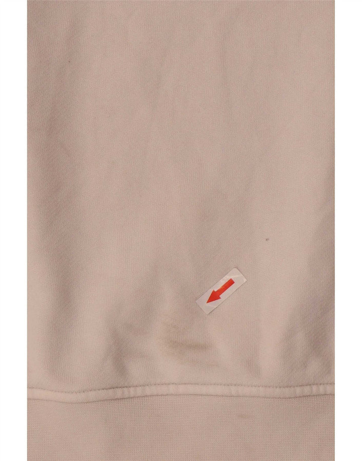 Adidas Sweat-shirt surdimensionné pour femme UK 10 Petit coton blanc