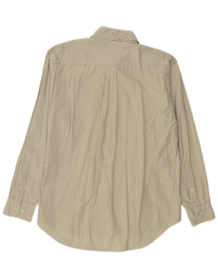 TOMMY HILFIGER Chemise Homme Coton à Rayures Kaki Moyen