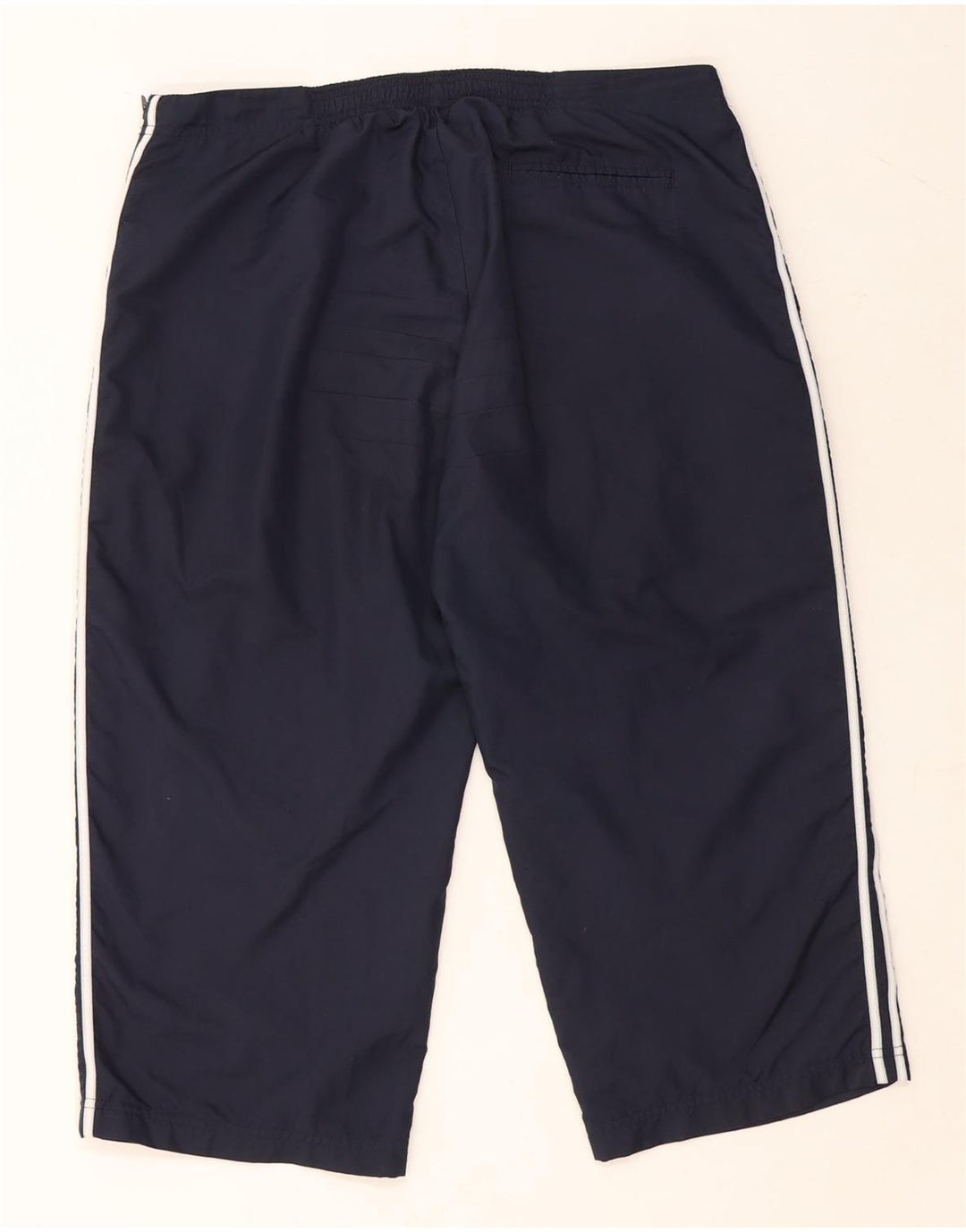 ADIDAS Pantalon de survêtement Capri pour femme UK 16 Large Bleu Marine Polyester