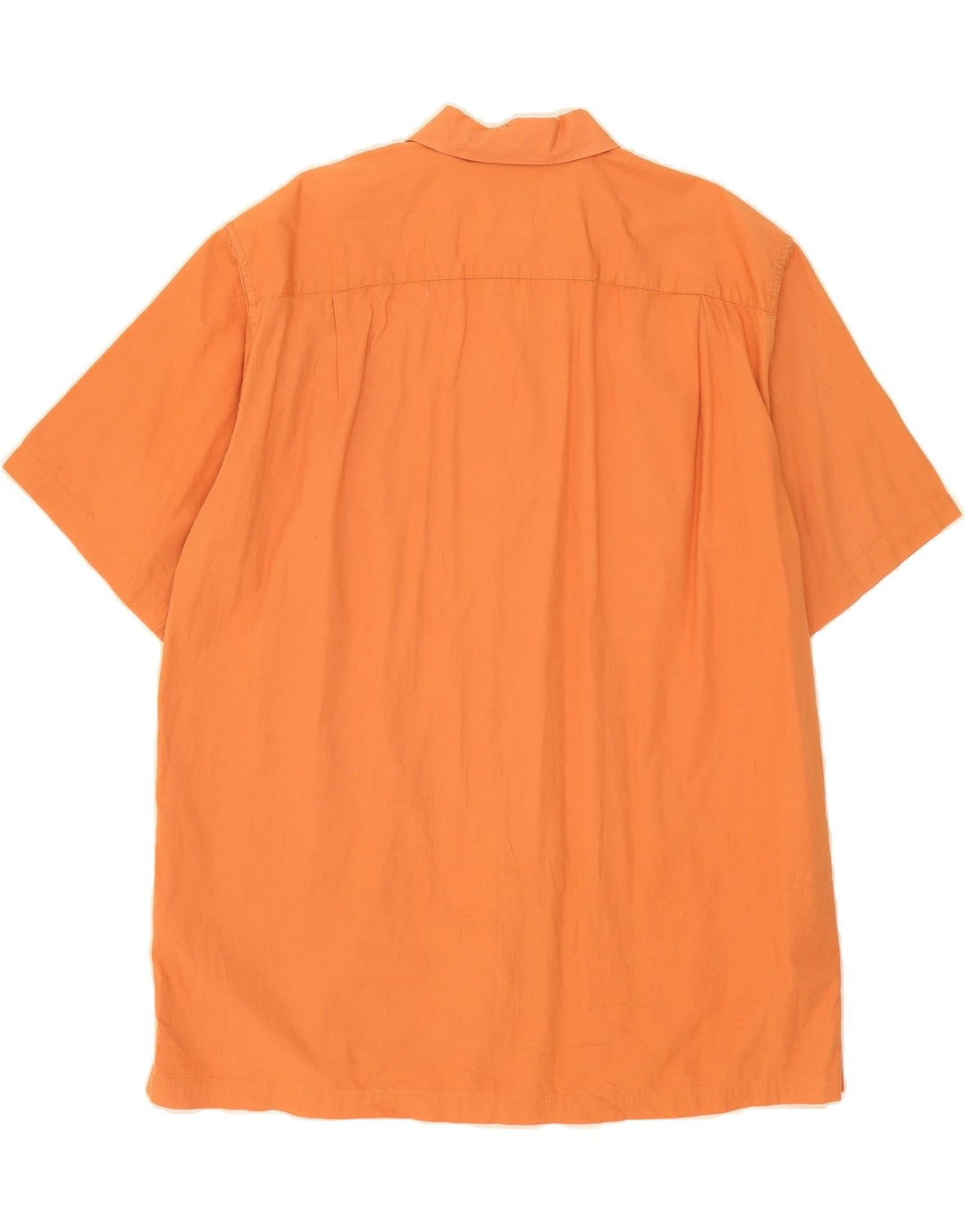 EDDIE BAUER Mens Short Sleeve Shirt Large Orange Cotton Vintage Eddie Bauer and Second-Hand Eddie Bauer from Messina Hembry 