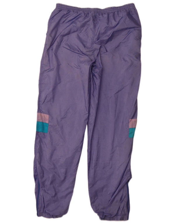 VINTAGE Pantalon de survêtement femme Joggers XL Nylon violet