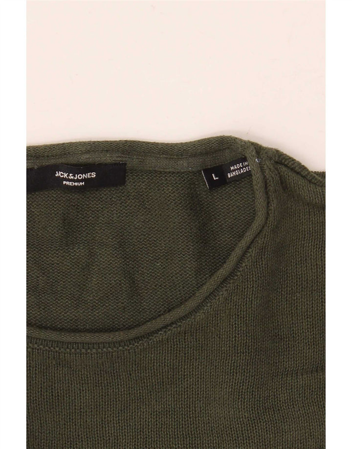 Jack & Jones Pull à col rond pour homme, grand vert