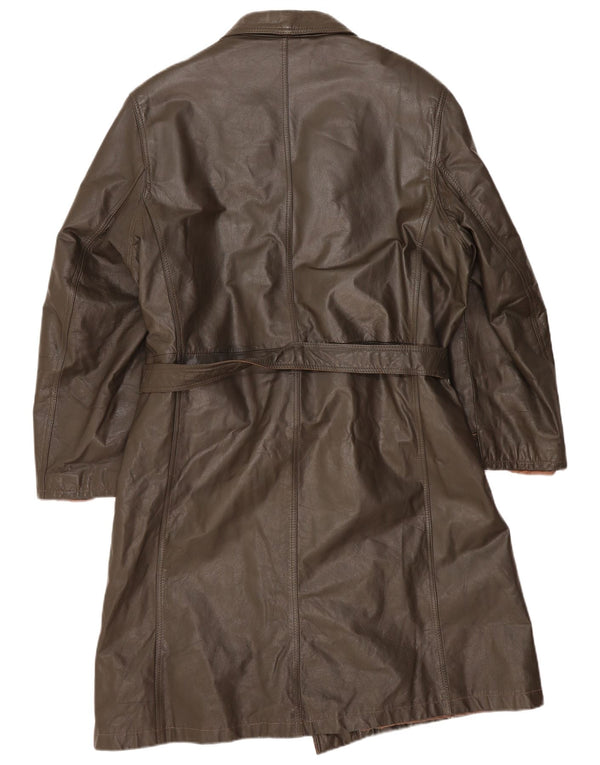 Manteau en cuir homme vintage IT 54 2XL Kaki