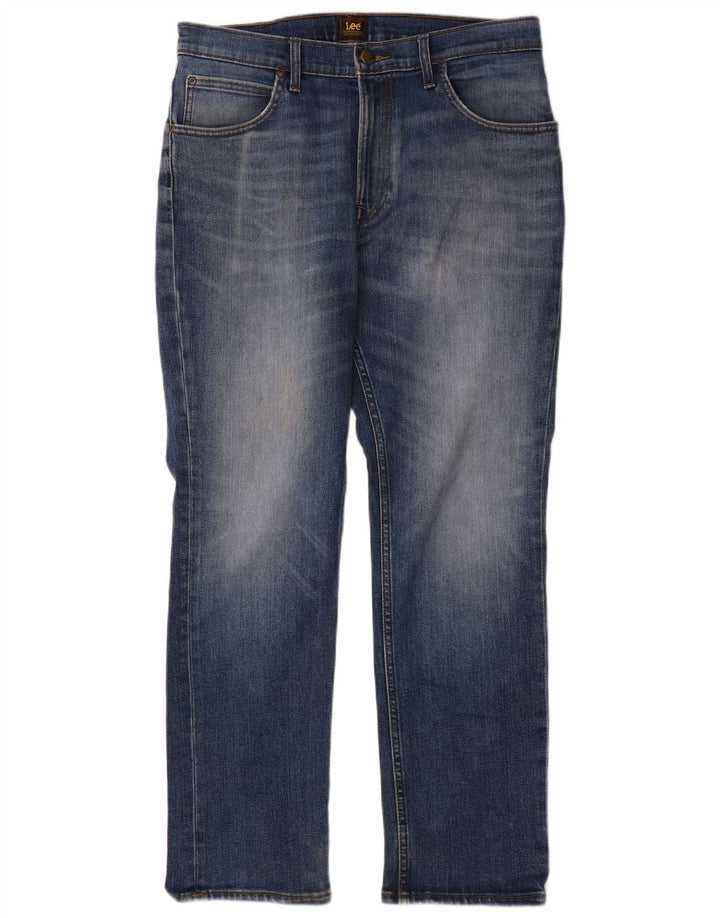 Lee Jean Droit Brooklyn Homme W33 L30 Bleu Coton