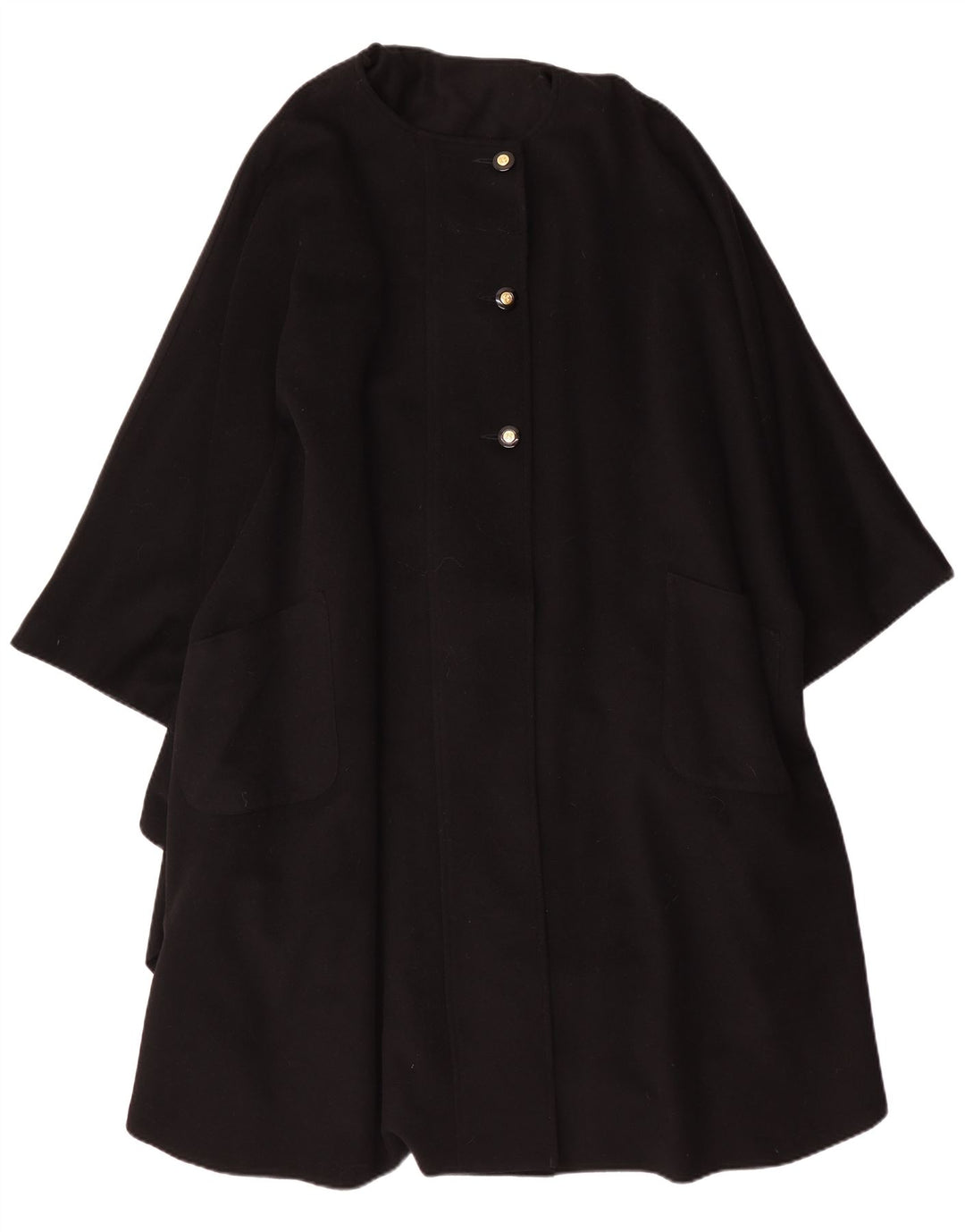 Avoca Manteau Cape Femme Taille Unique Laine d'Agneau Noir