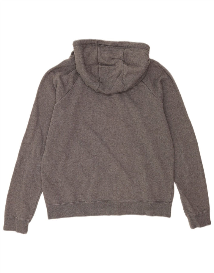 Nike Pull à capuche zippé pour homme Petit coton gris