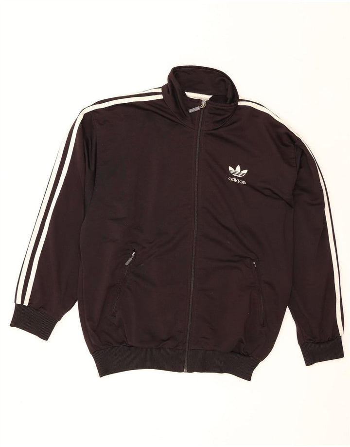 Adidas Veste de survêtement pour homme UK 34/36 Petit Noir Polyester