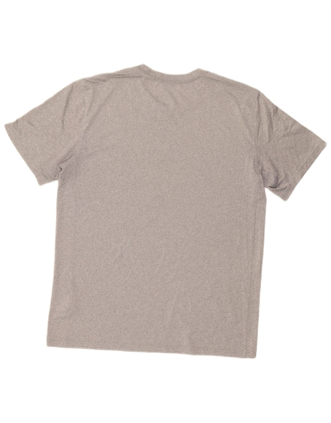 NIKE Mens Dri Fit T-Shirt Top Large Grey Polyester