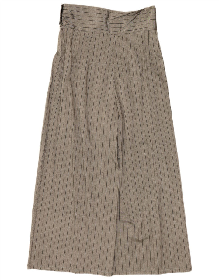 Pantalon court femme vintage IT 44 Medium W28 L23 Gris Polyester