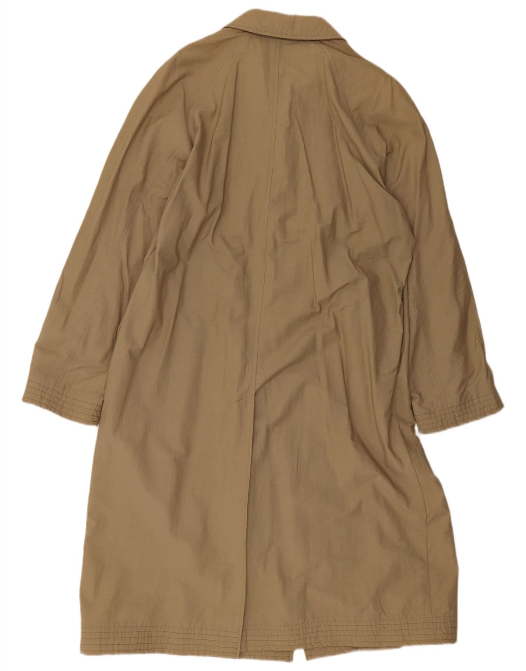 vintage Mens Overcoat UK 38 Coton Beige Moyen